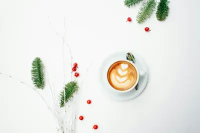 Flat white with latte art